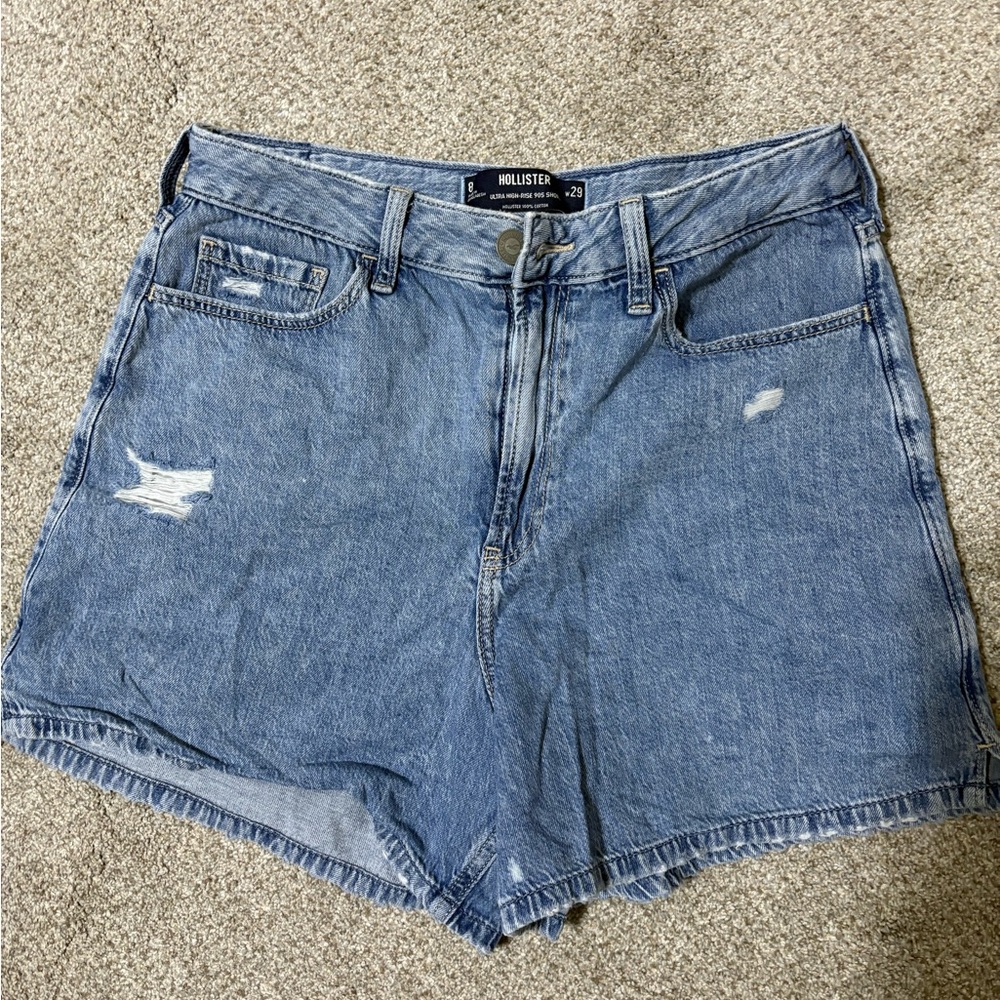 Hollister Light Blue Jean Shorts for Women